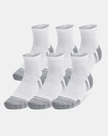 Under Armour Performance Tech Unisex 6-Pack Quarter Socks