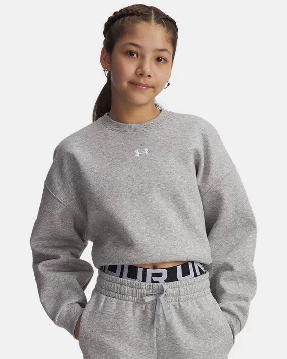 Under Armour Rival Fleece Girls' Oversized Crew